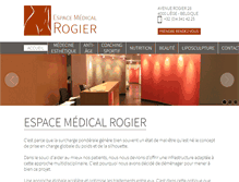 Tablet Screenshot of espacemedicalrogier.be